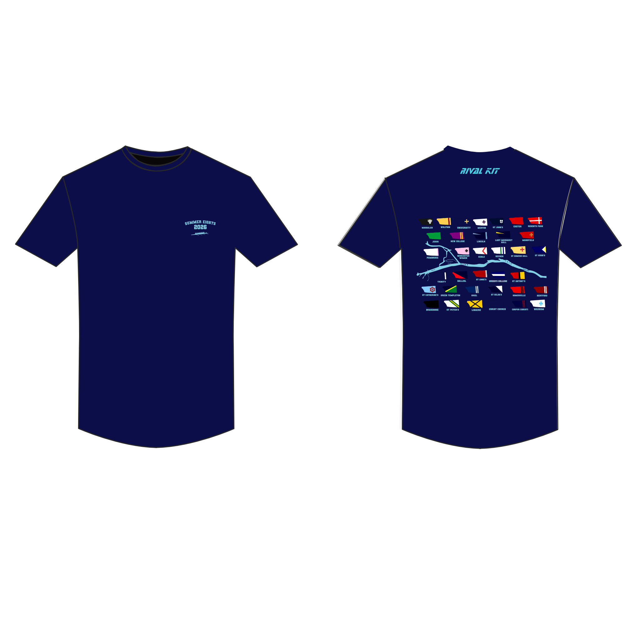 SUMMER 8S 2026 Navy event tee short sleeve
