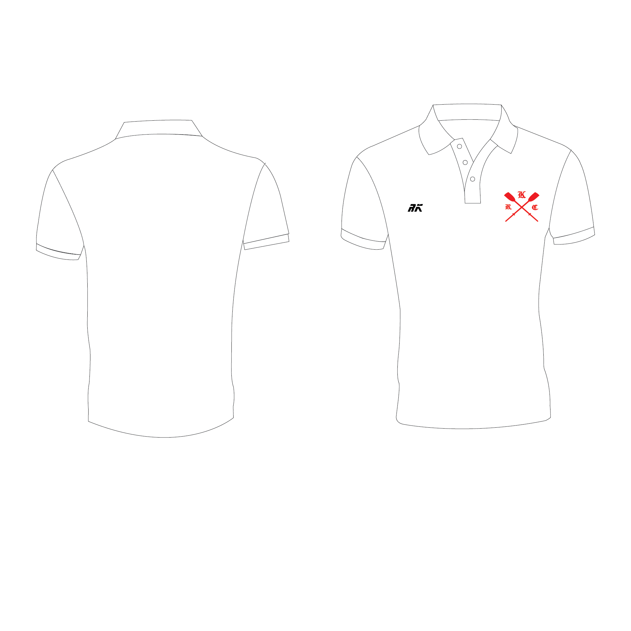 Kingston Rowing Club White Polo
