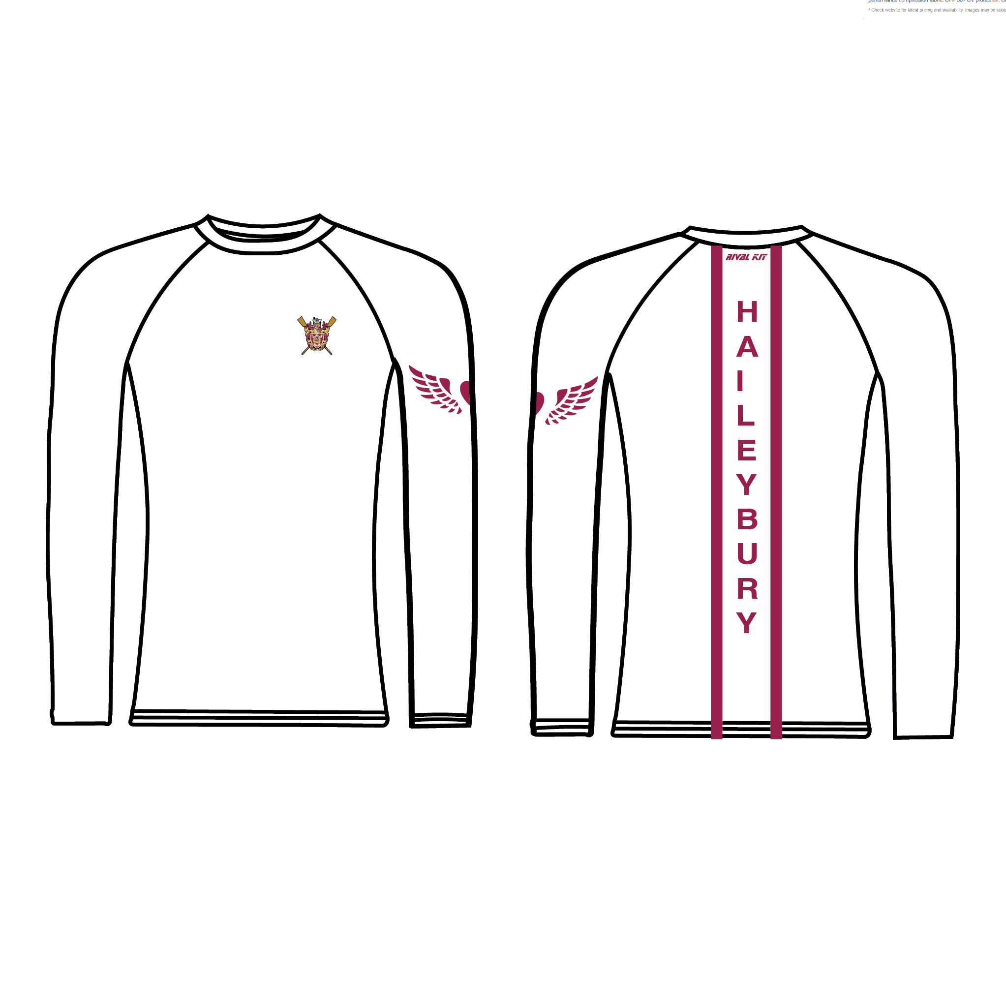 Haileybury Rowing Long Sleeve Baselayer