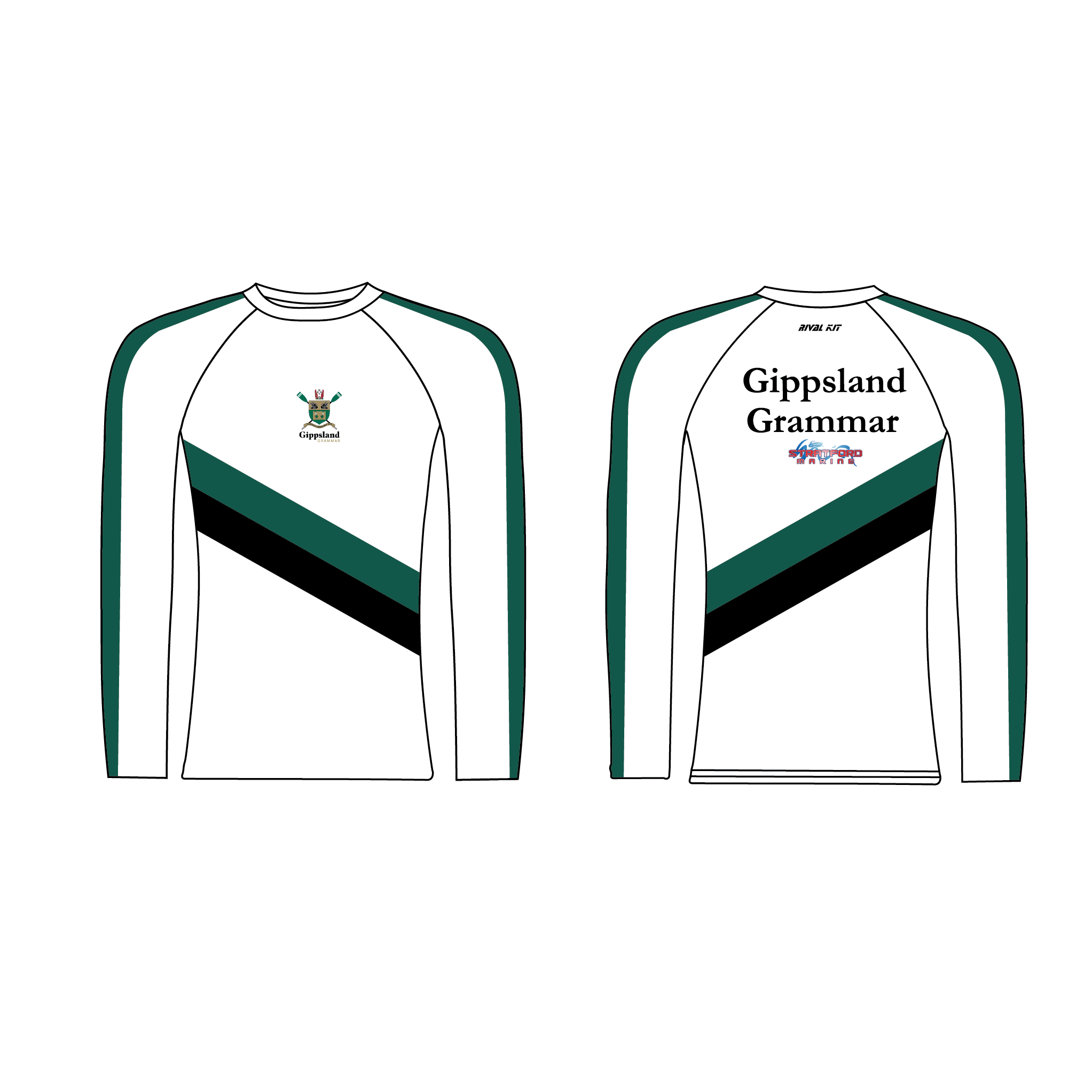 Gippsland Grammar  Rowing Long Sleeve Base-Layer