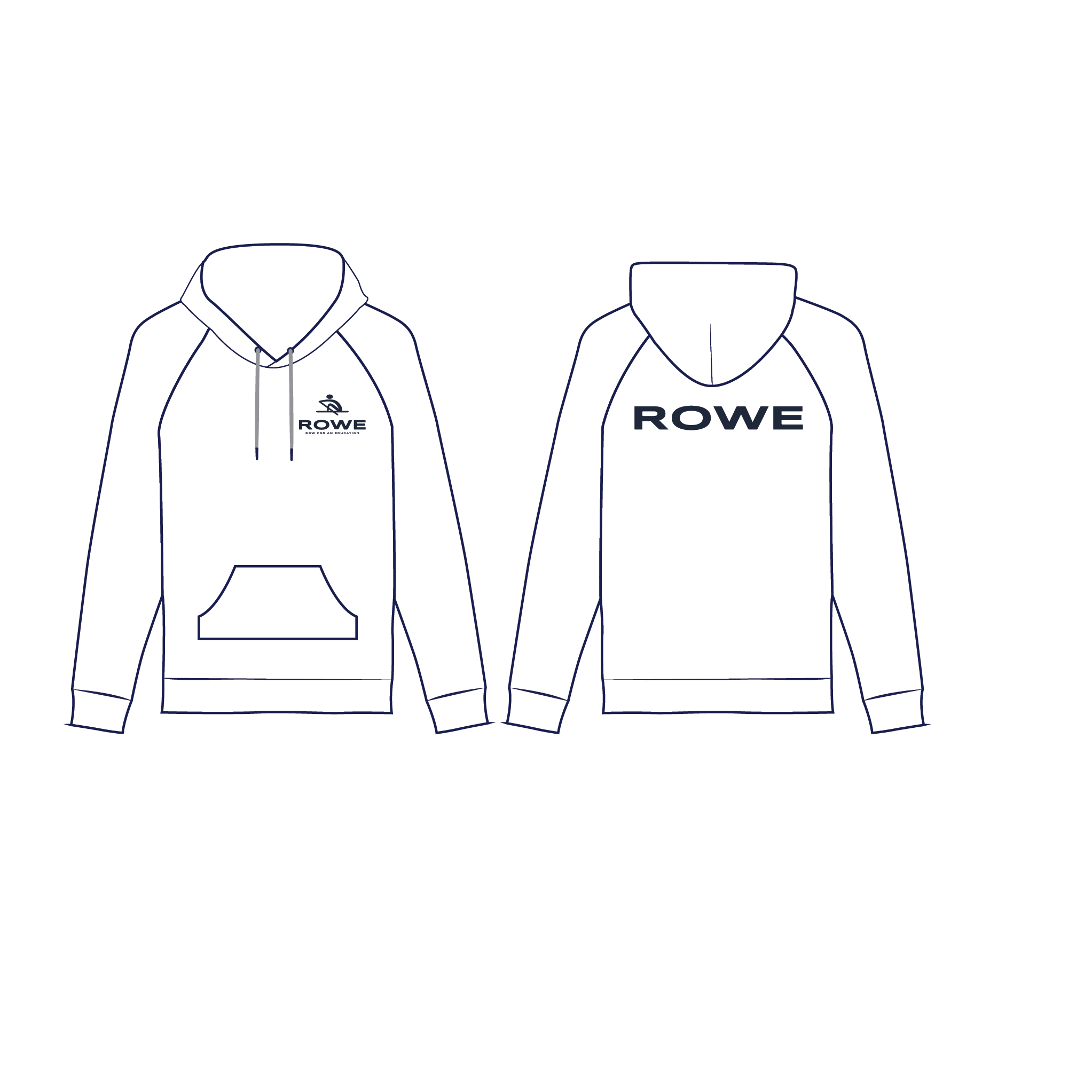 White ROWE Hoodie