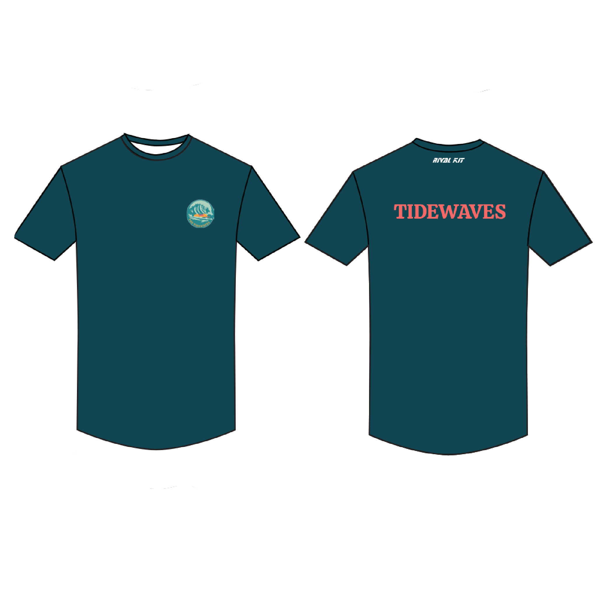 The Tidewaves Short Sleeve Gym T-shirt