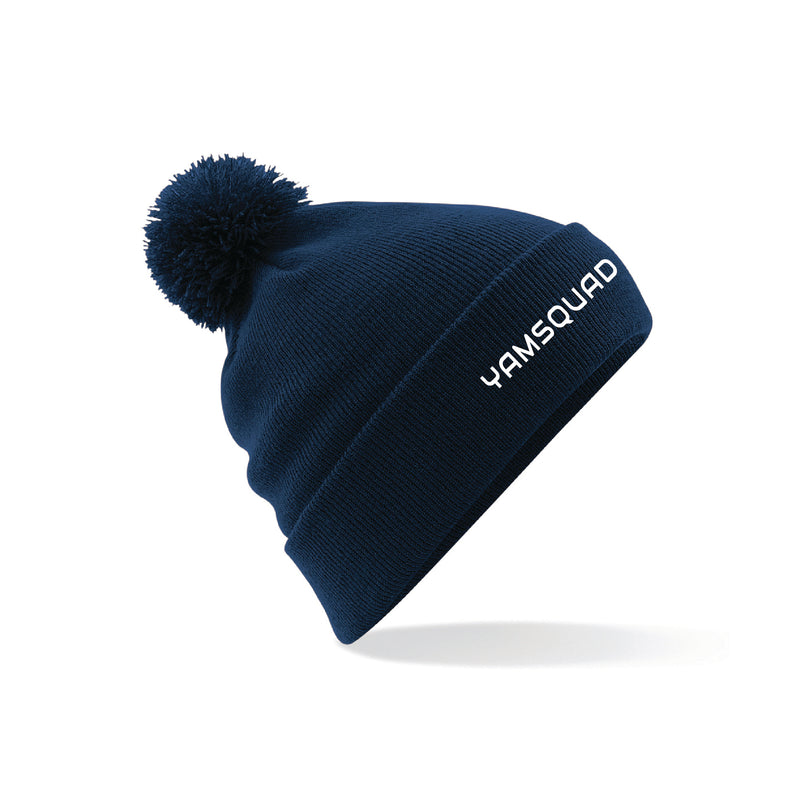 YAM SQUAD Navy Bobble Hat