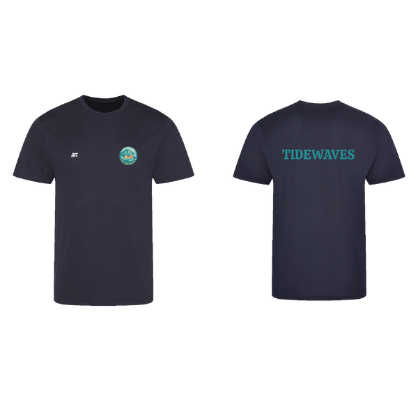 THE TIDEWAVES Casual T-Shirt NAVY