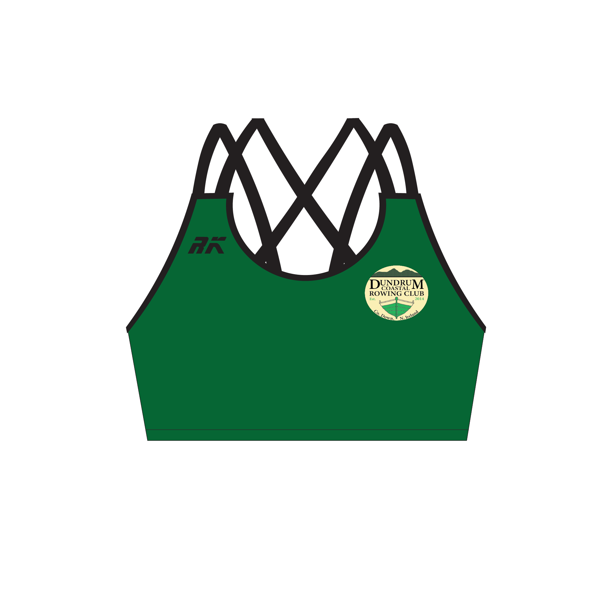 Dundrum Coastal Rowing Club Strappy Sports Bra