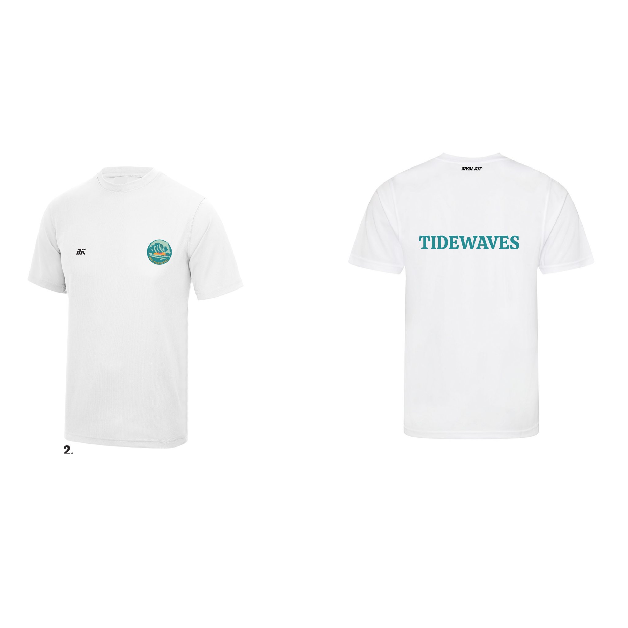 THE TIDEWAVES Casual T-Shirt white