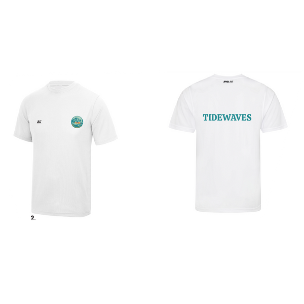 THE TIDEWAVES Casual T-Shirt white