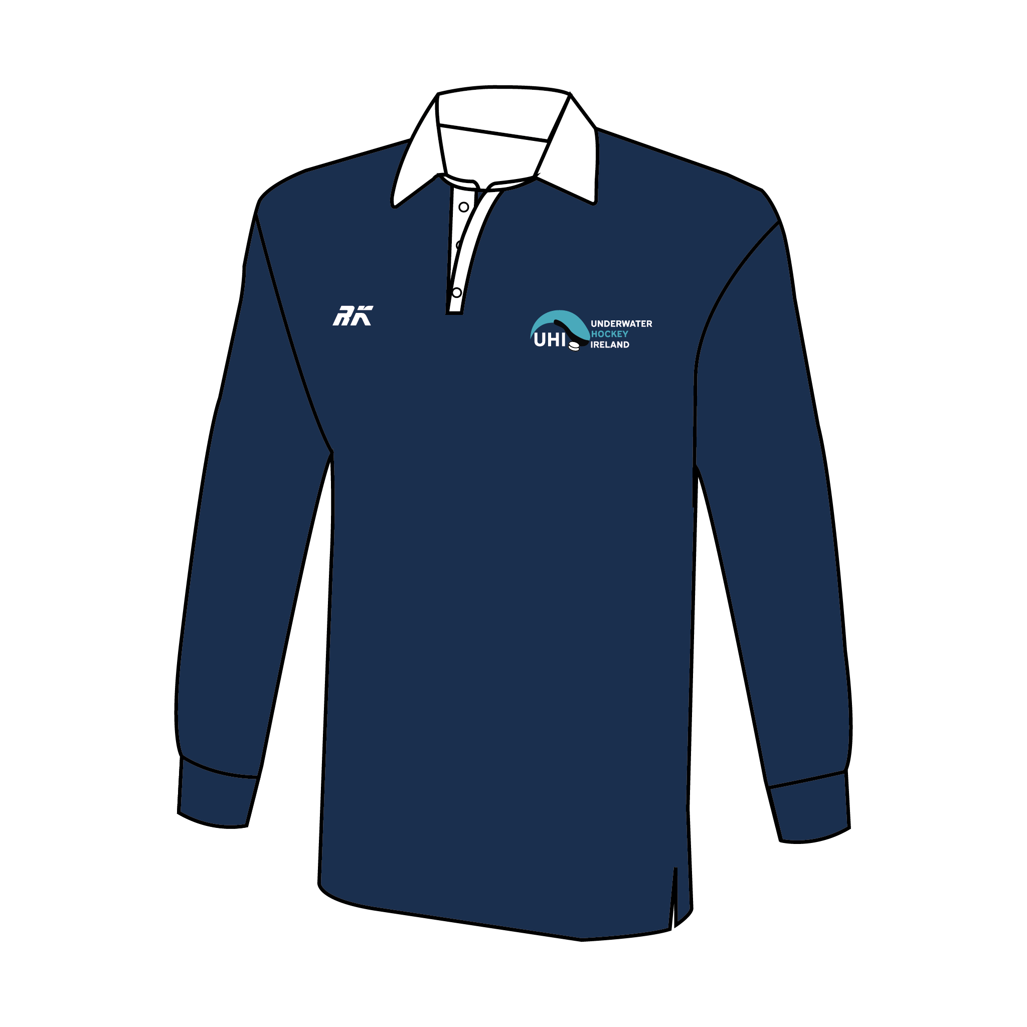 Underwater Hockey Ireland Rugby Shirt