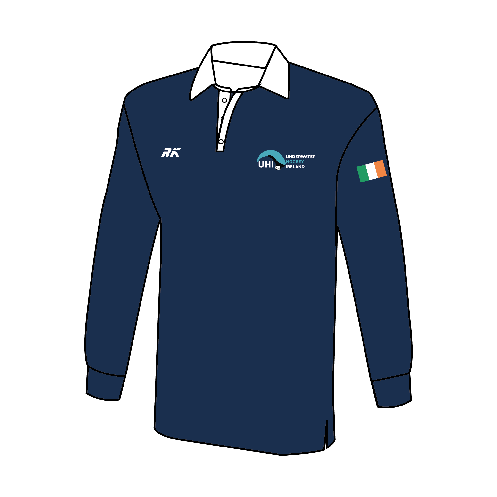 Underwater Hockey Ireland Rugby Shirt