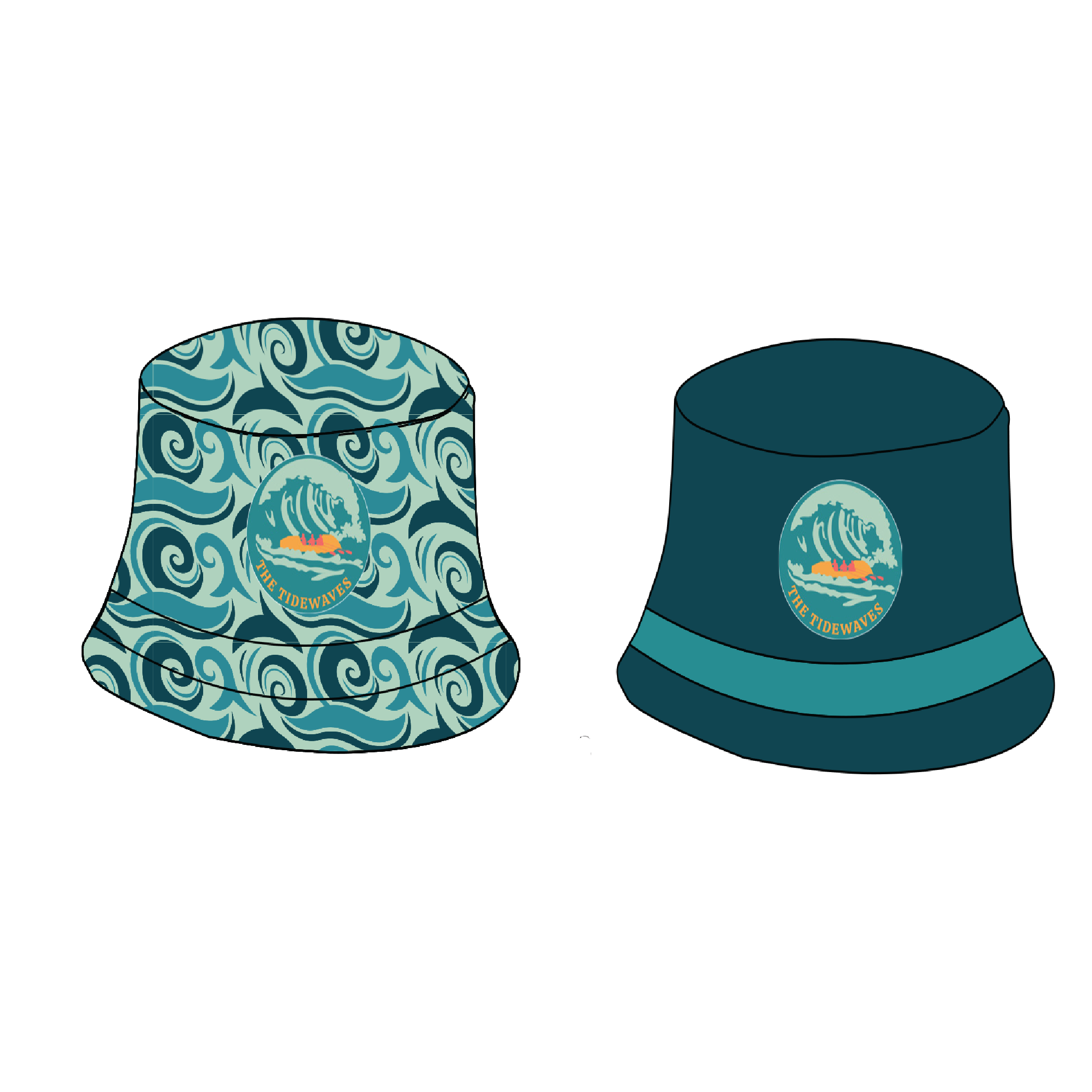 The Tidewaves Reversible Bucket Hat