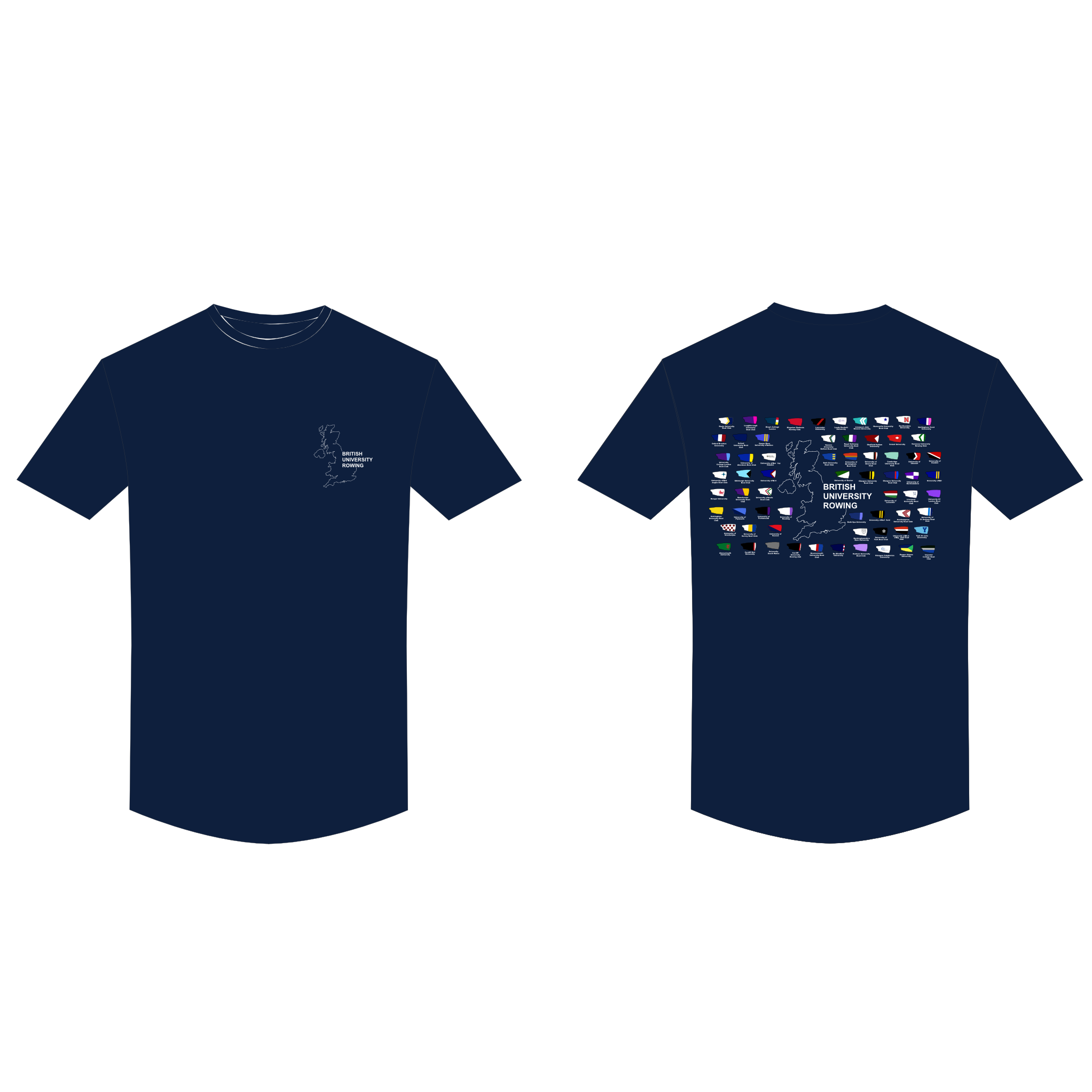 BRITISH UNI cotton short sleeve NAVY