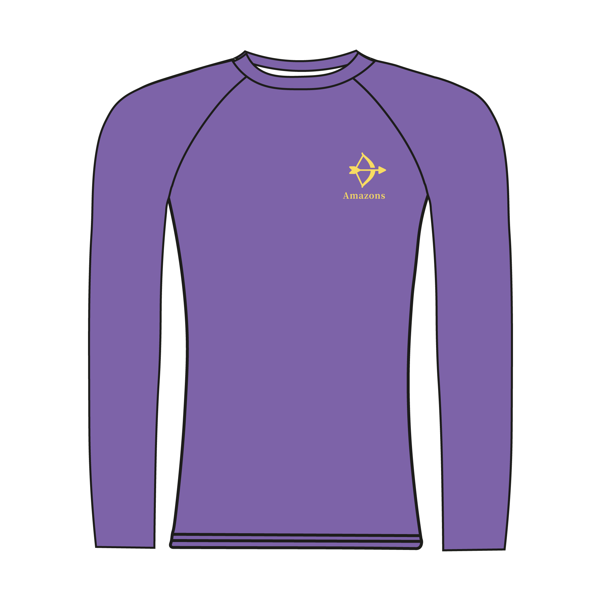 Jesus College Amazons Long Sleeve Base Layer