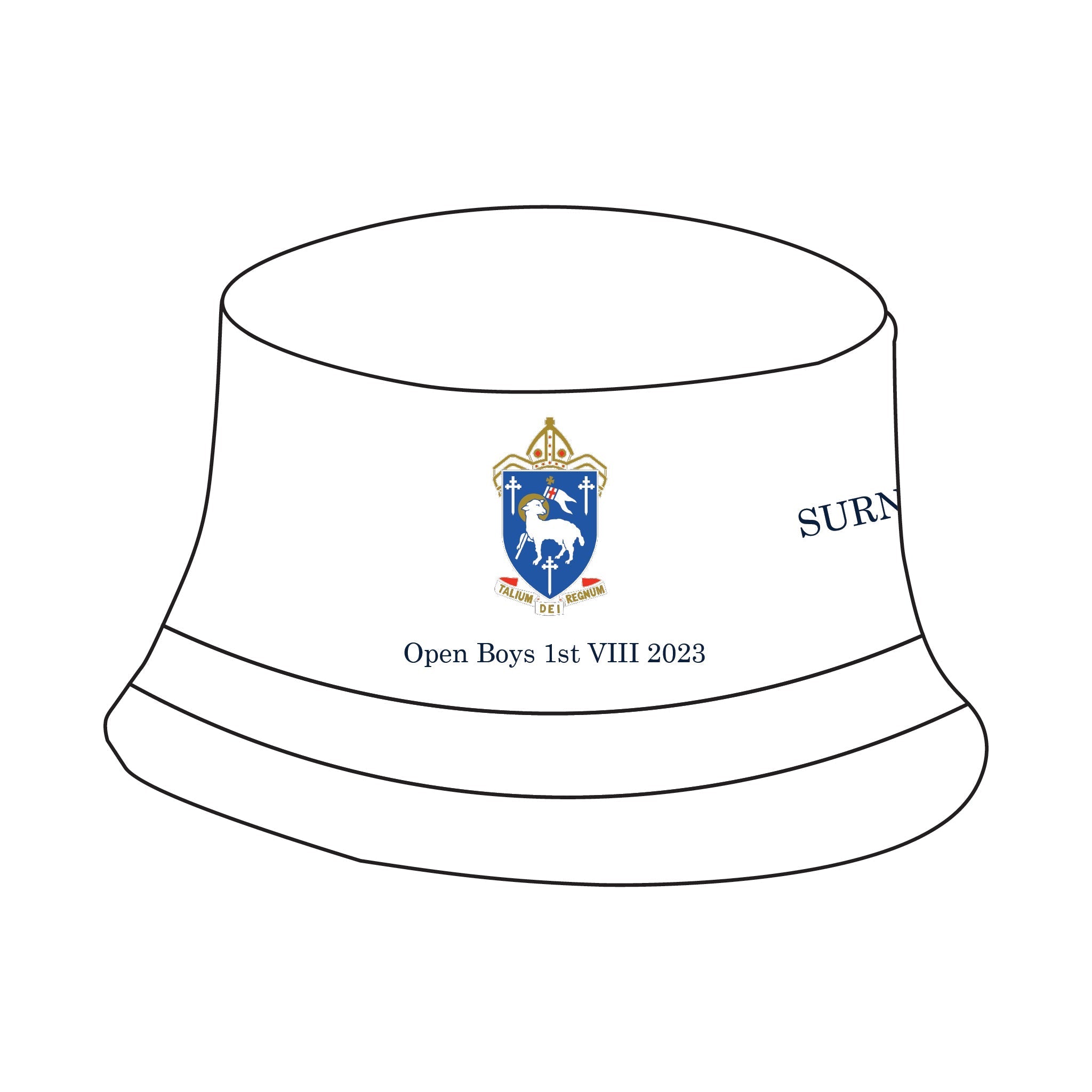 Cathedral School Rowing Reversible Bucket Hat
