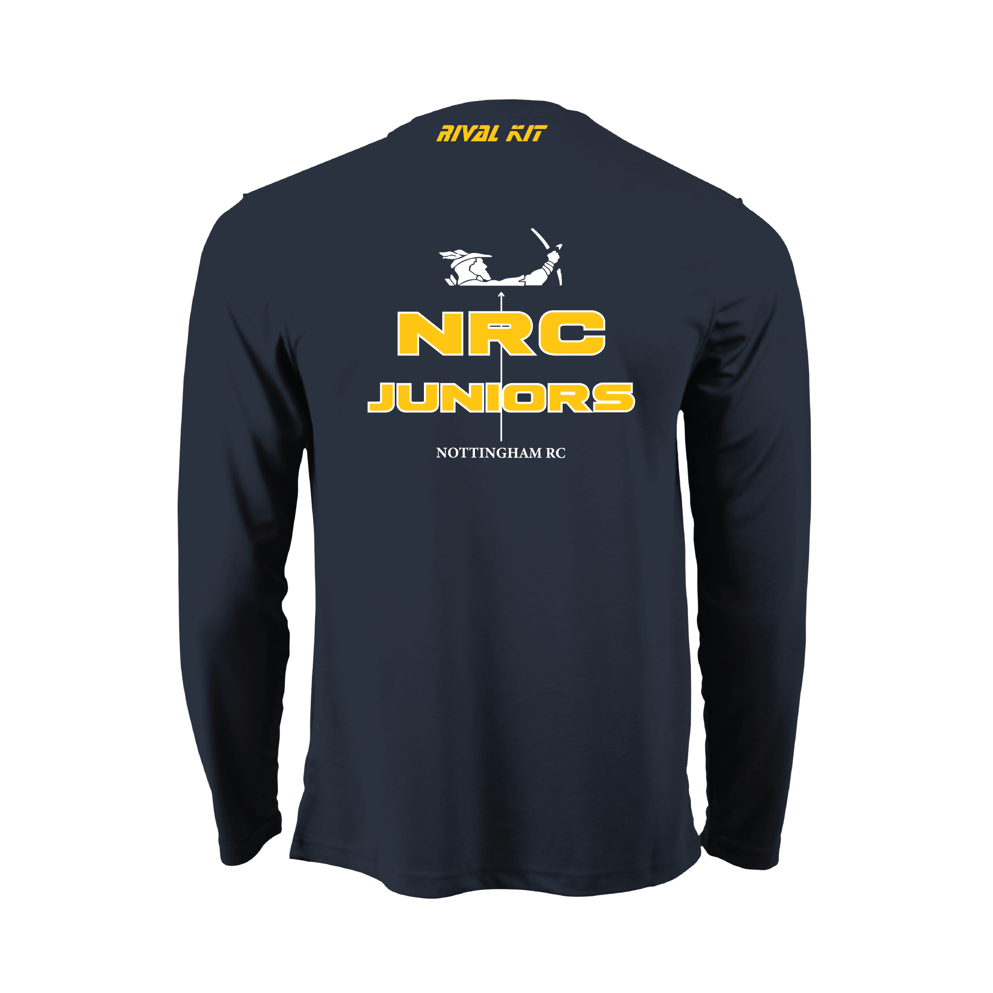 Nottingham Rowing Club Juniors Navy Long Sleeve Gym T-shirt