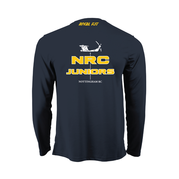 Nottingham Rowing Club Juniors Navy Long Sleeve Gym T-shirt