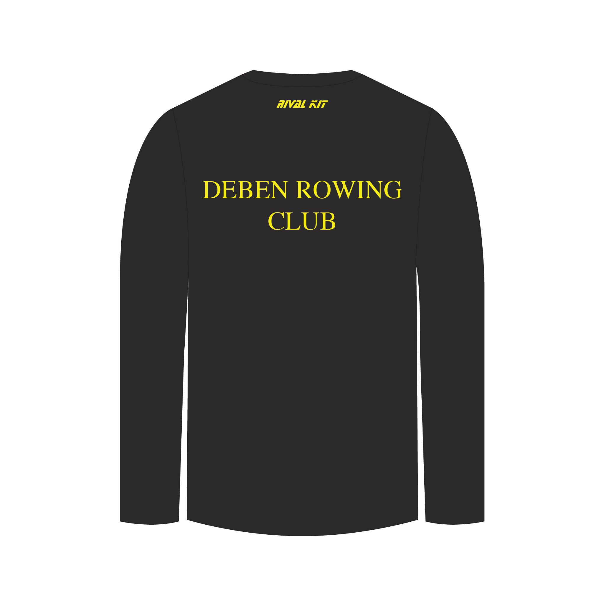 Deben Rowing Club Black Long Sleeve Gym T-shirt