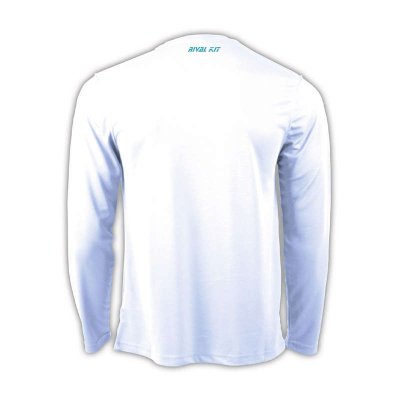 Underwater Hockey Ireland White Long Sleeve Gym T-shirt
