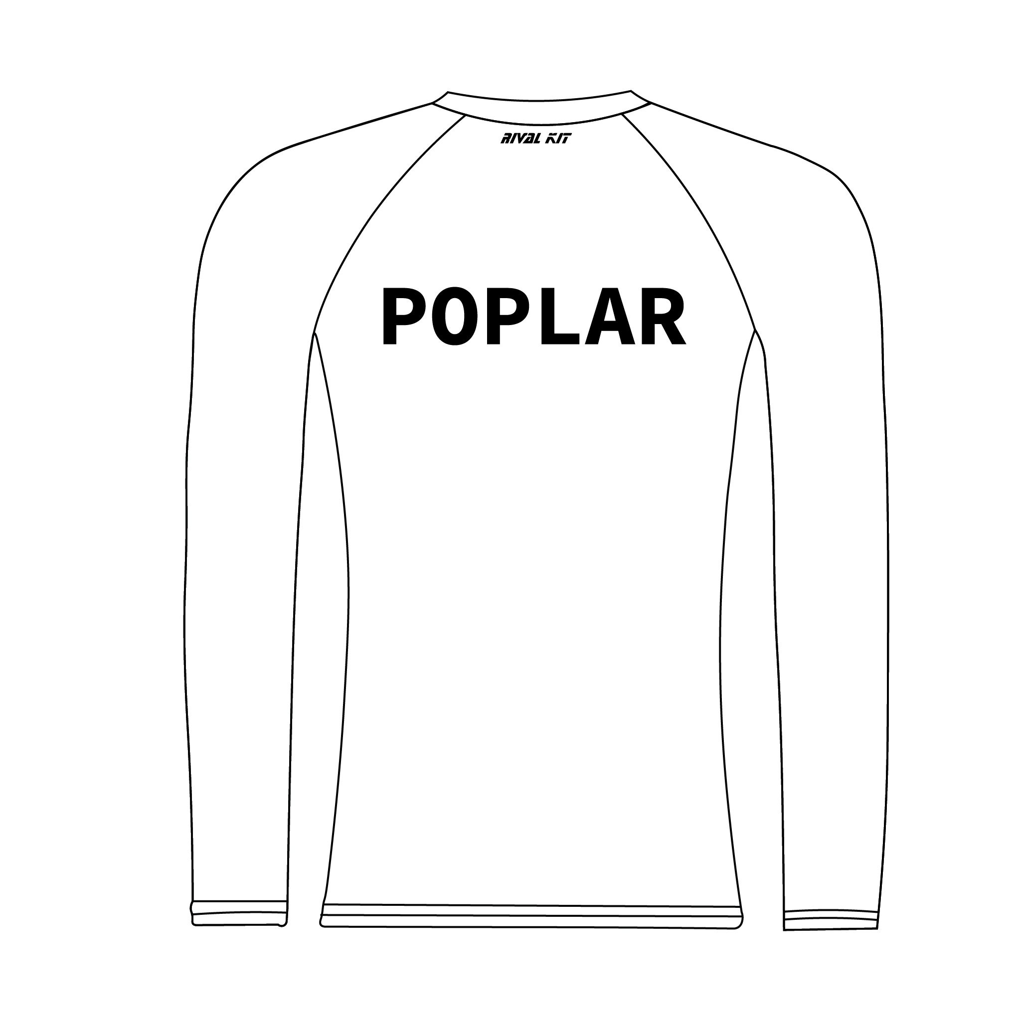 Poplar, Blackwall and Distrcit White Long Sleeve Baselayer