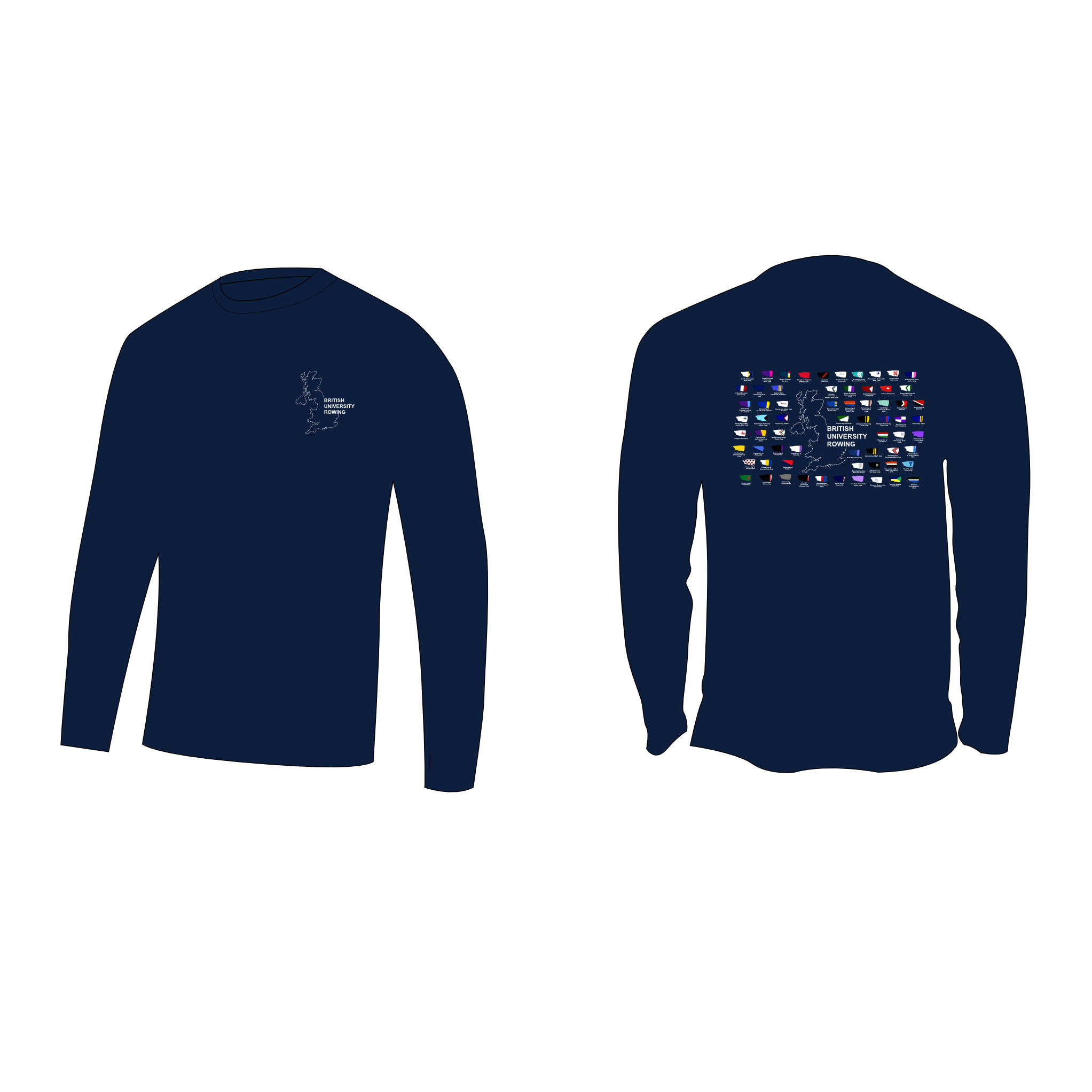 BRITISH UNI cotton Long sleeve NAVY