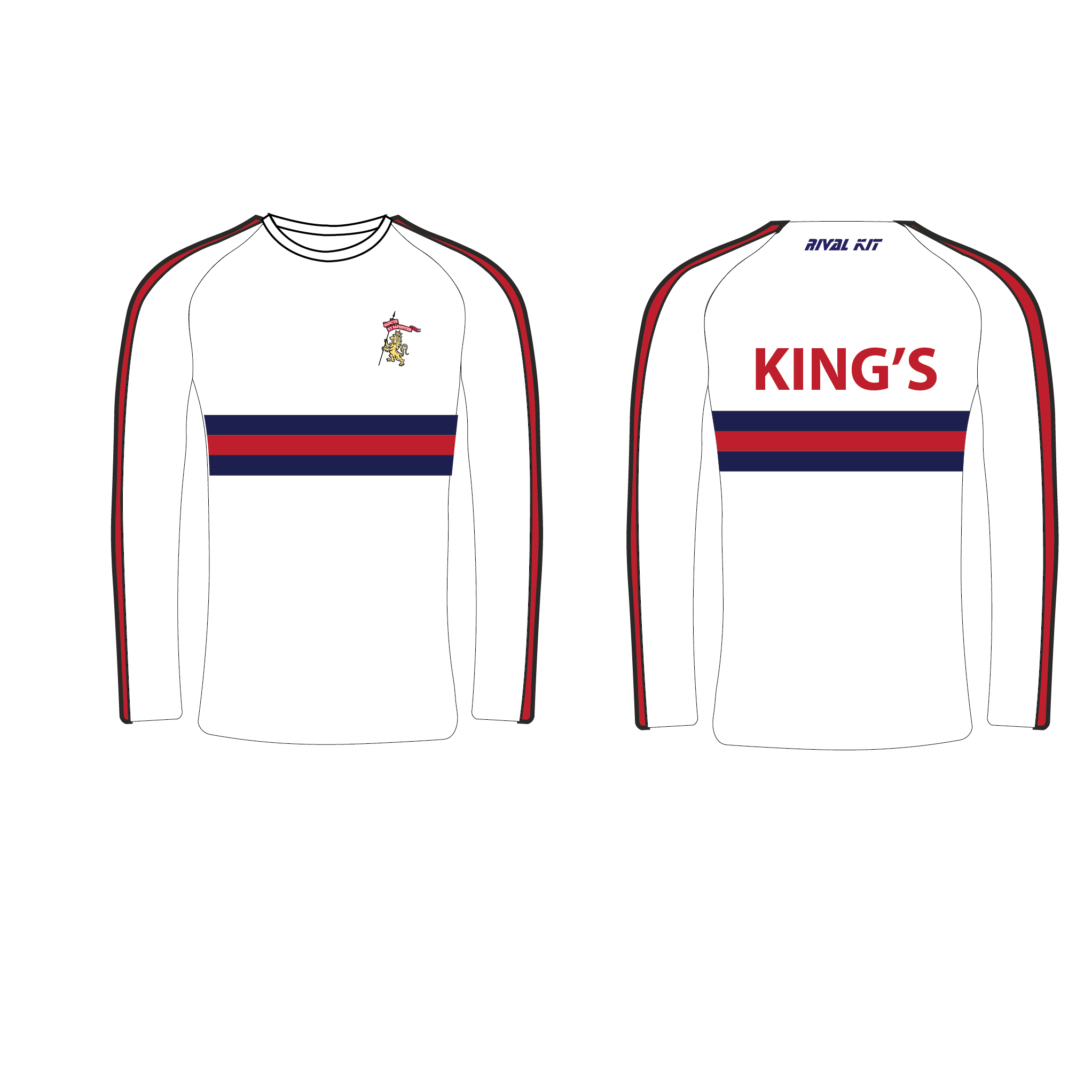 KSC WARM UP LONG SLEEVE White
