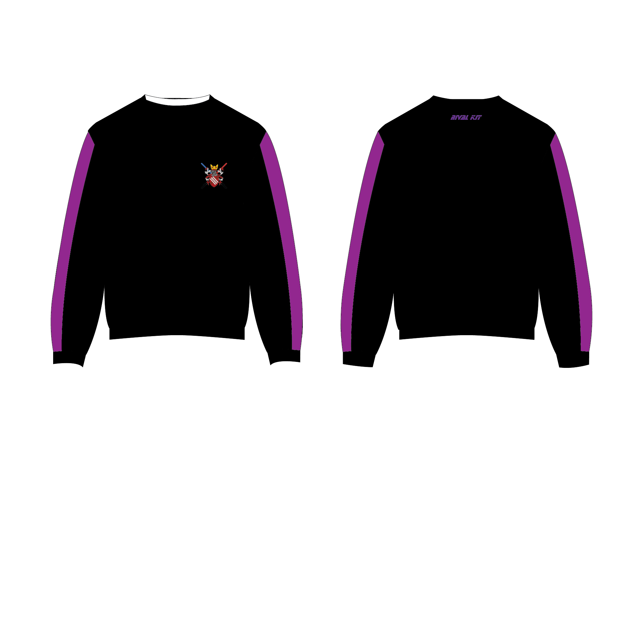Grey College Star Wars Appreciation Society Sweatshirt PURPLE BLACK