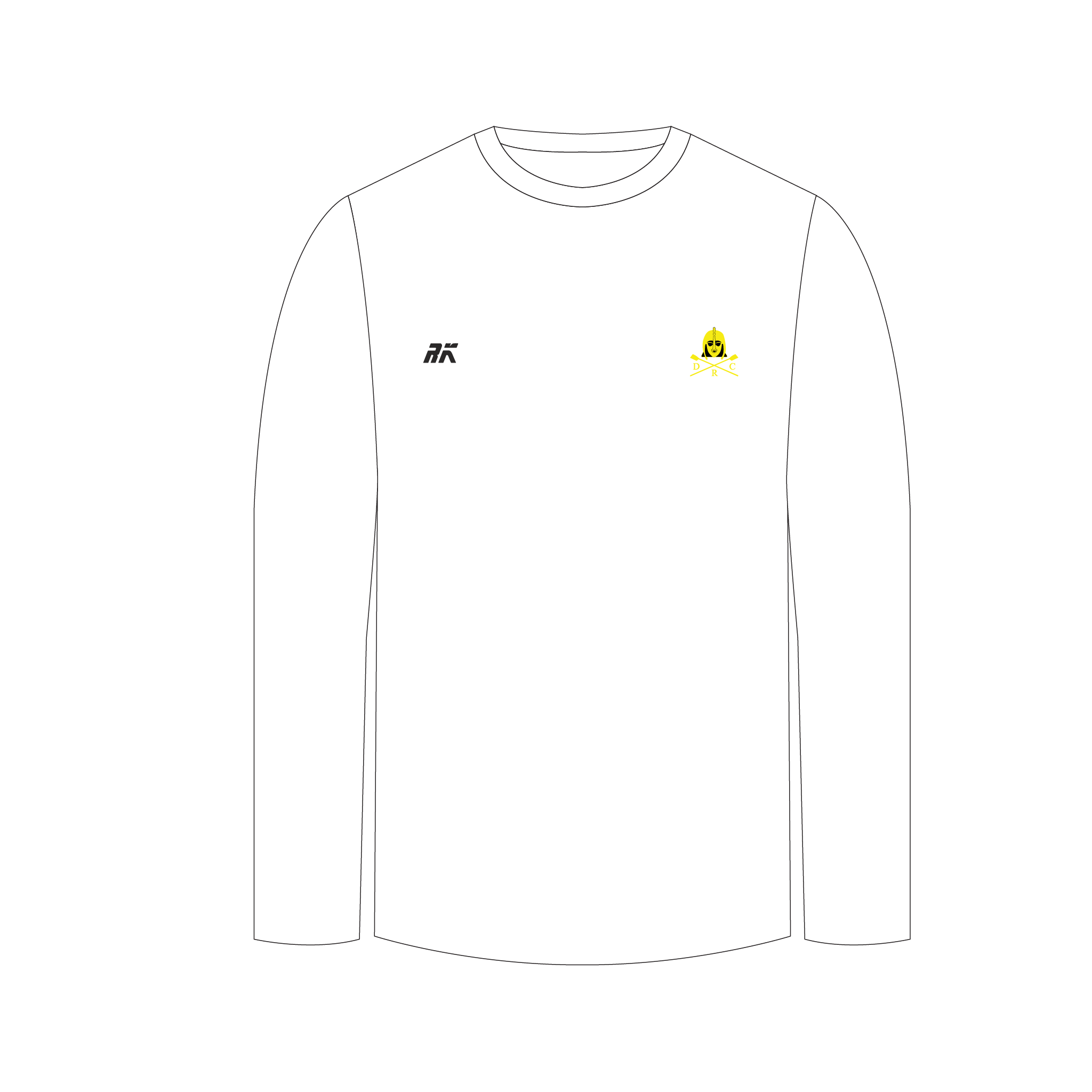 Deben Rowing Club White Long Sleeve Gym T-shirt