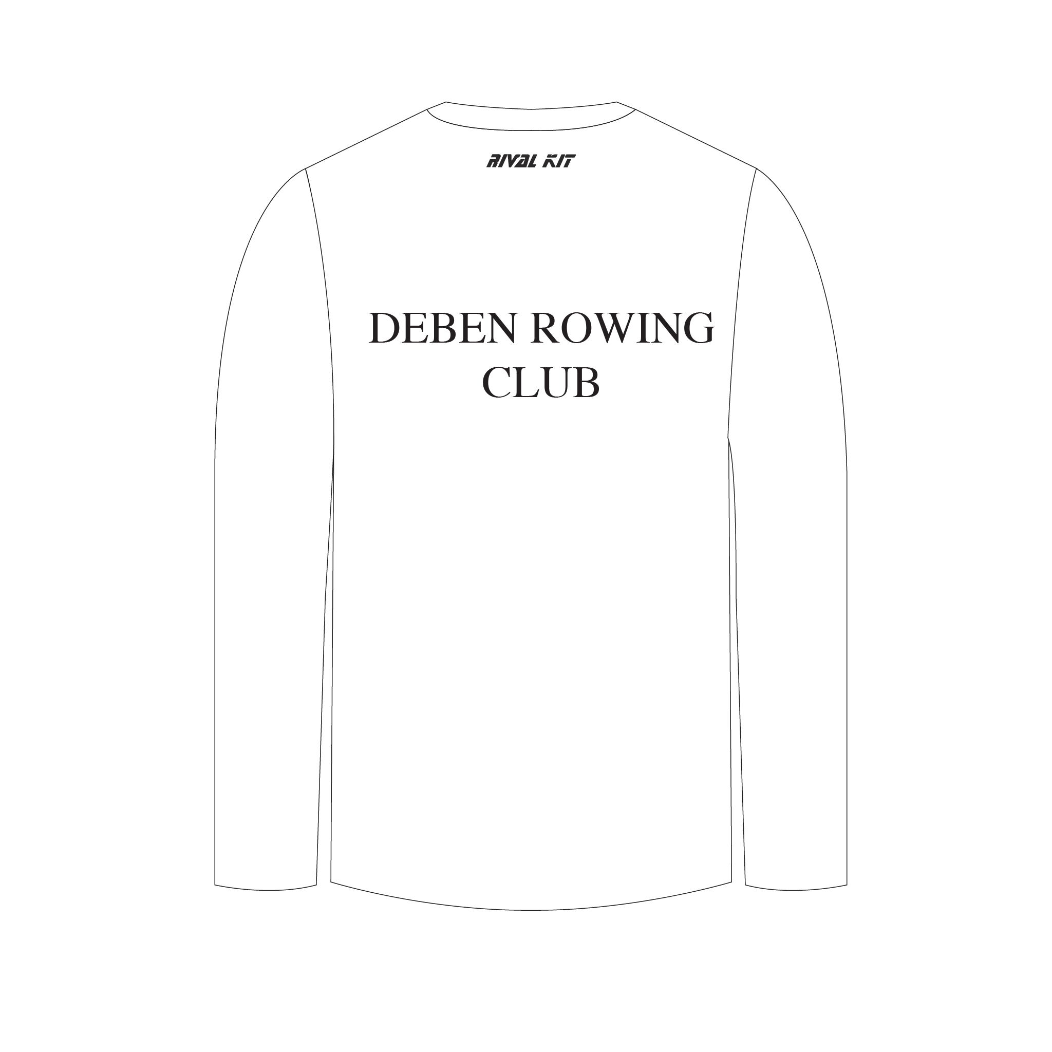 Deben Rowing Club White Long Sleeve Gym T-shirt