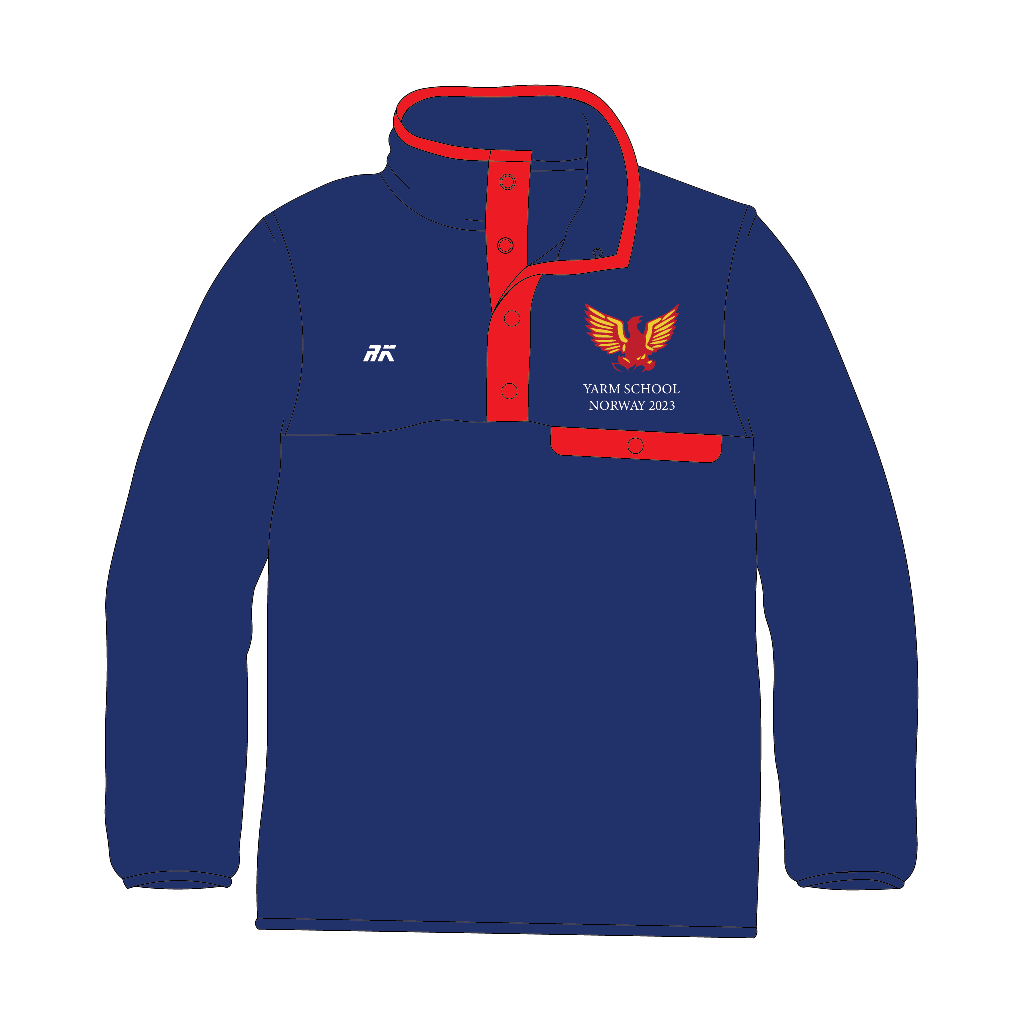 Yarm School Sailing Club Pocket Fleece 2