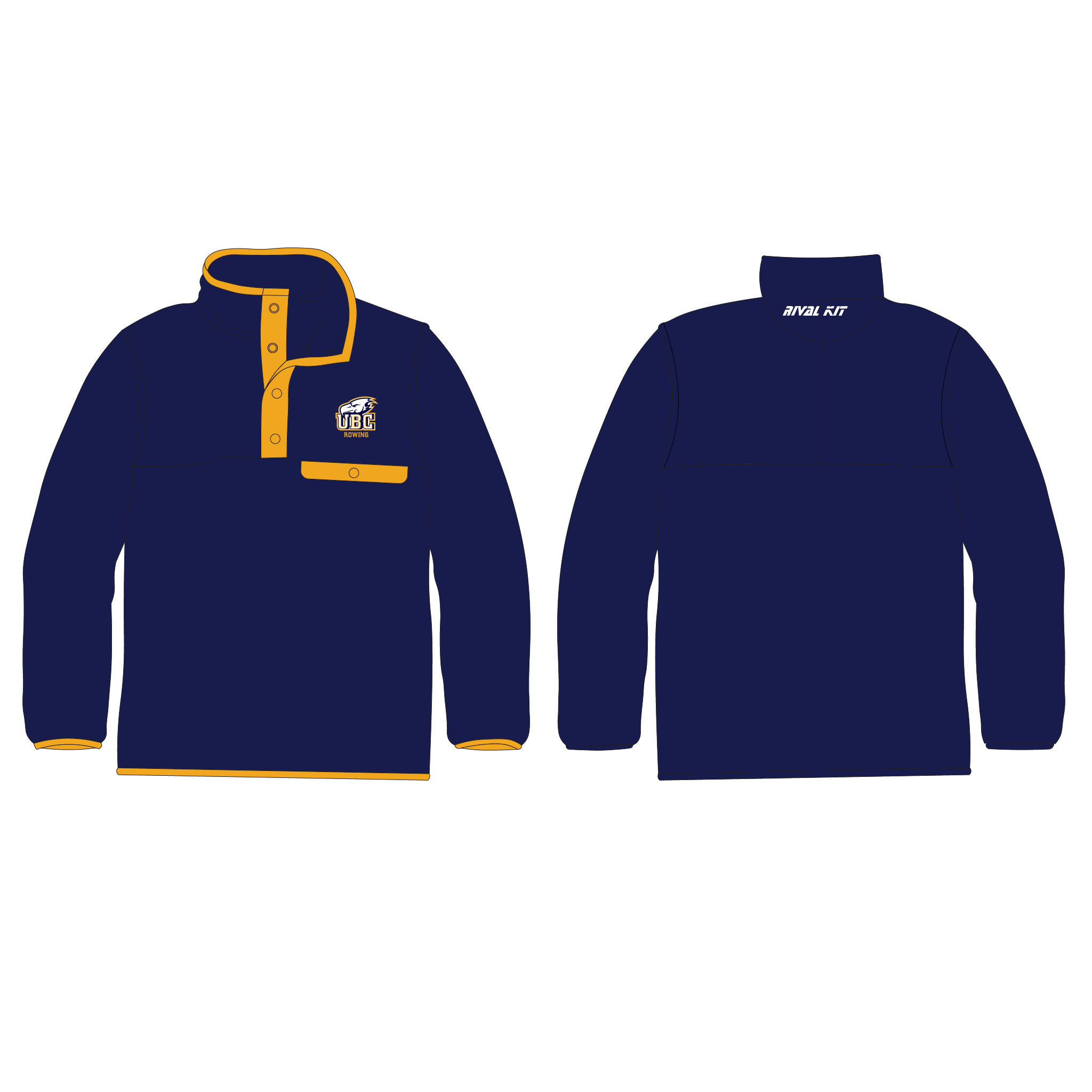 University of British Columbia Rowing Pocket Fleece