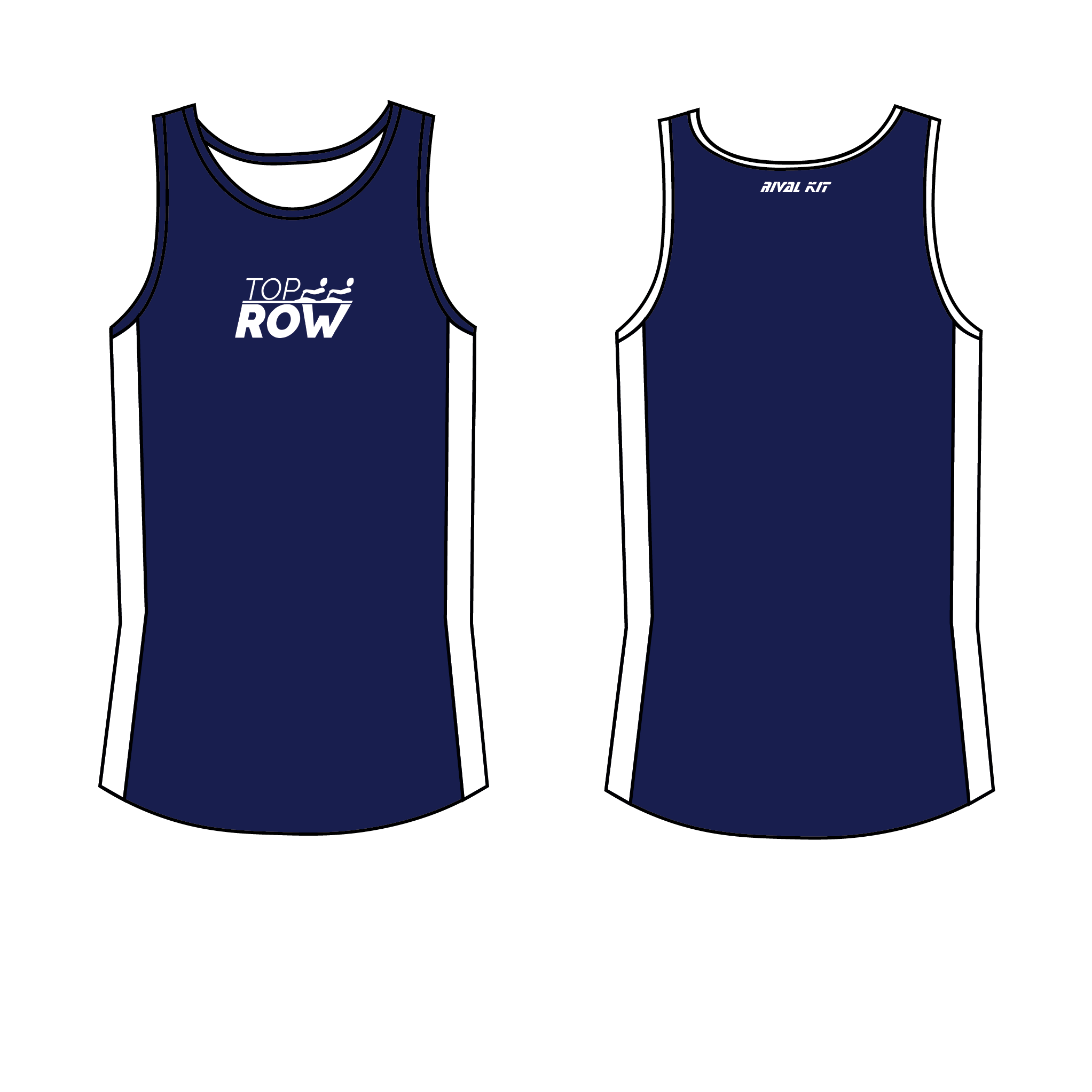 TOP ROW tank Navy