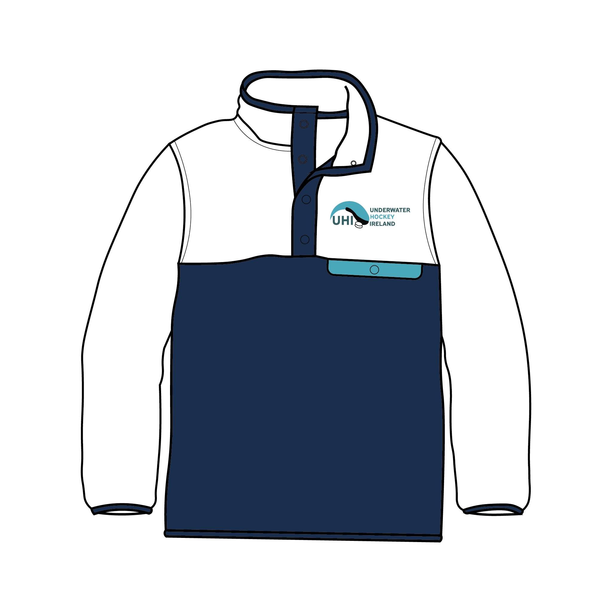 Underwater Hockey Ireland Pocket Fleece 2