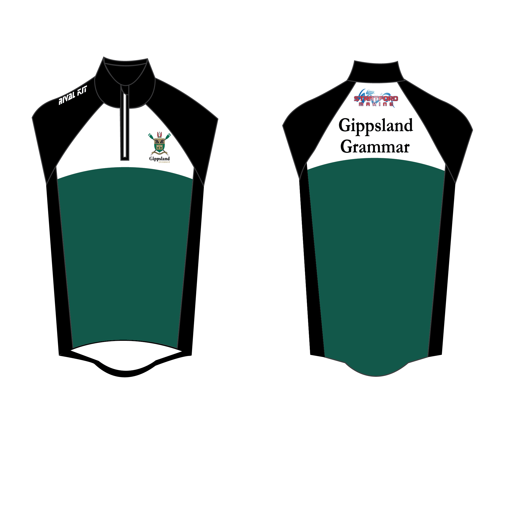 Gippsland Grammar Rowing Splash Gilet