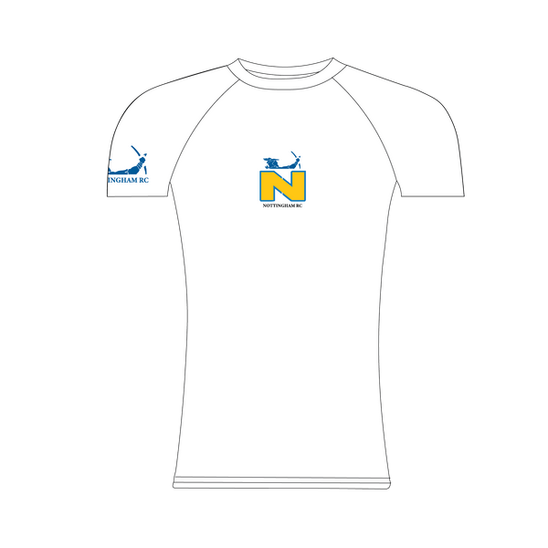 Nottingham Rowing Club Juniors White Short Sleeve Base Layer
