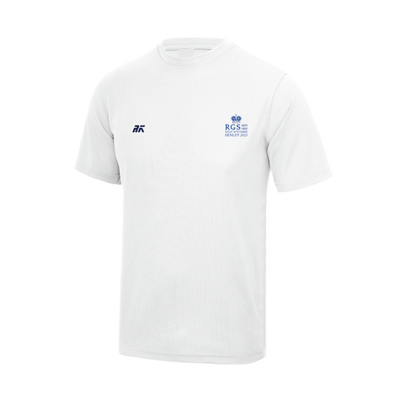Royal Grammar School High Wycombe Boat Club Henley 2023 White Short Sleeve Gym T-Shirt
