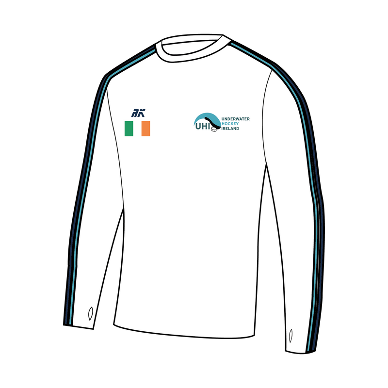 Underwater Hockey Ireland Bespoke Long Sleeve Gym T-Shirt