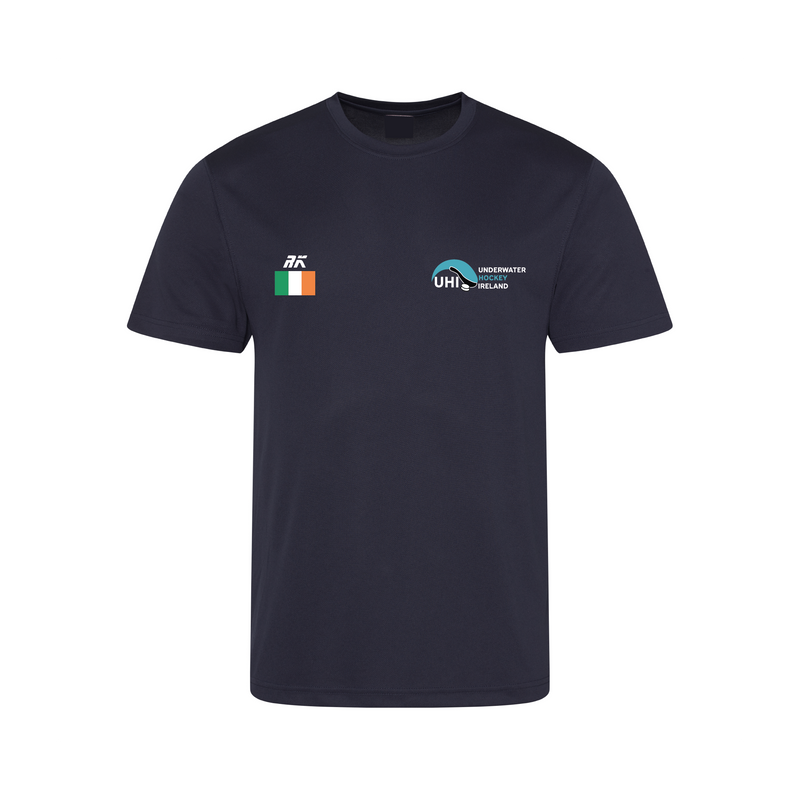 Underwater Hockey Ireland Navy Gym T-shirt