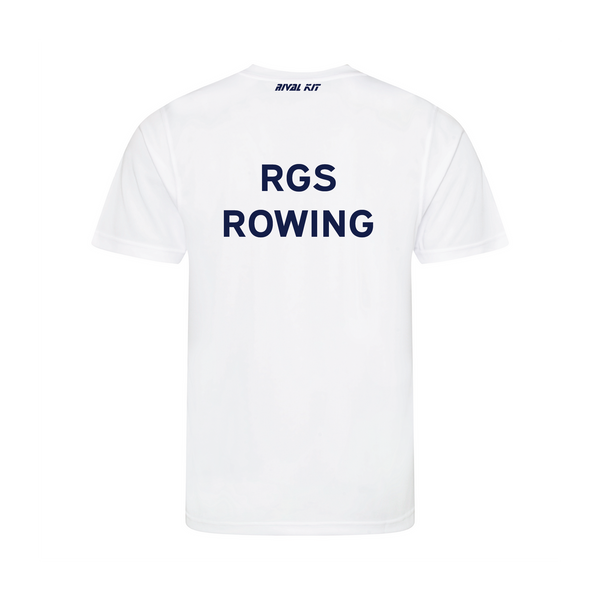 Royal Grammar School High Wycombe Boat Club Henley 2023 White Short Sleeve Gym T-Shirt