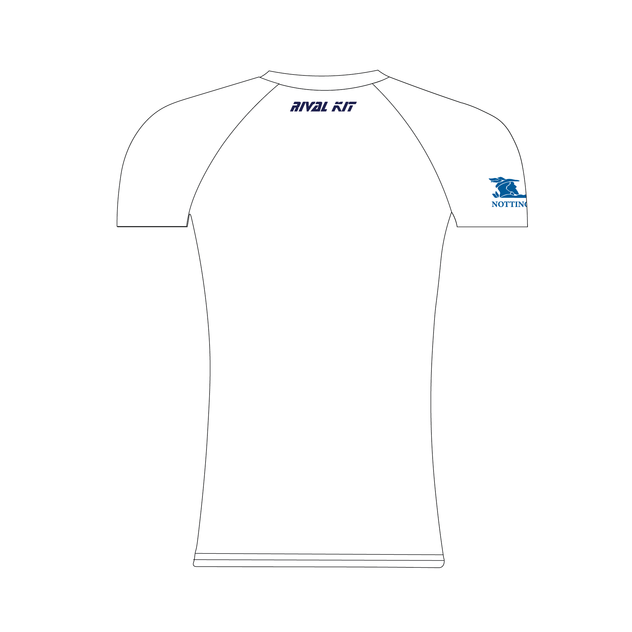 Nottingham Rowing Club Juniors White Short Sleeve Base Layer
