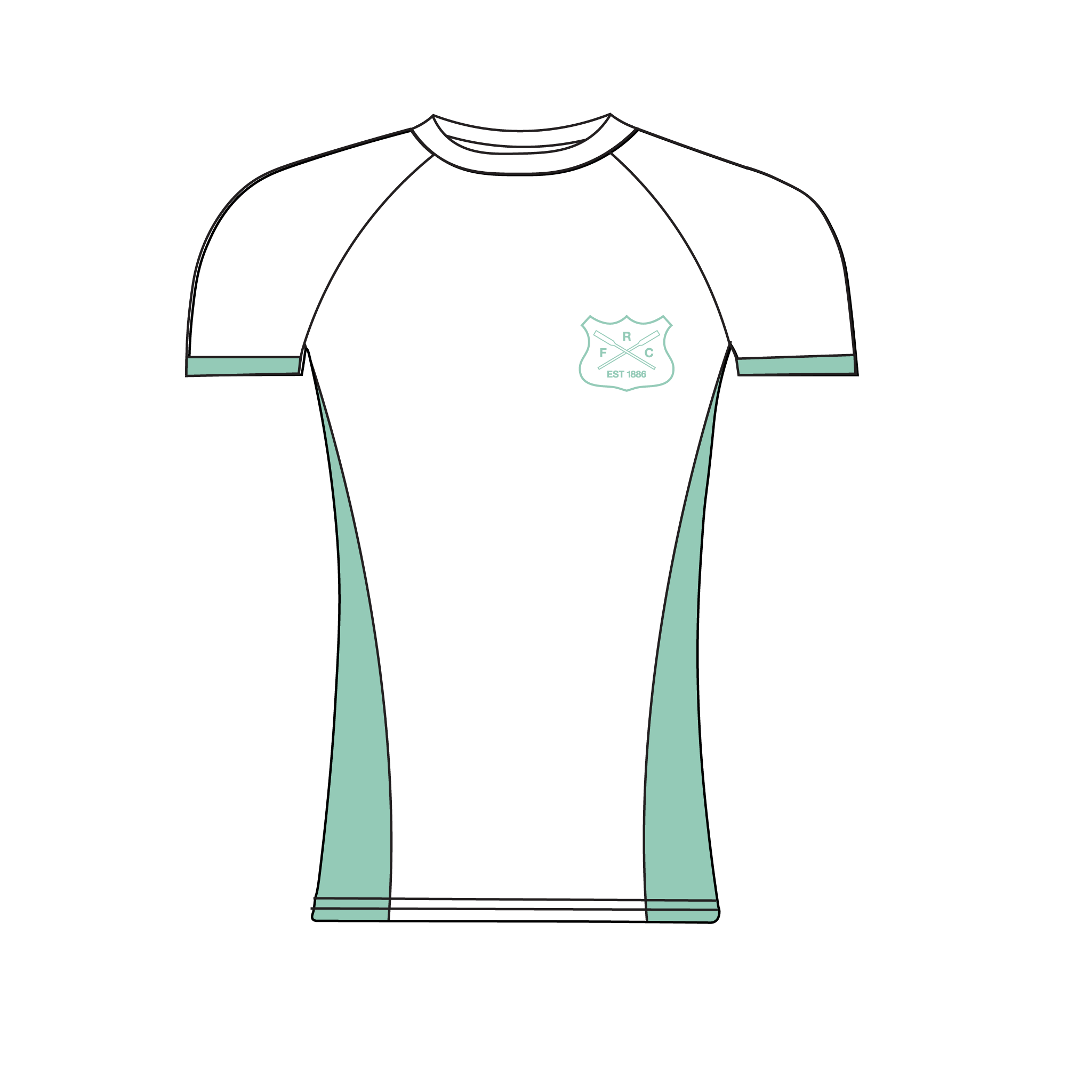 Fremantle Rowing Club Short Sleeve Baselayer