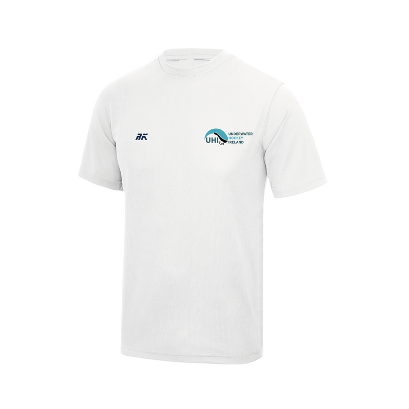 Underwater Hockey Ireland White Gym T-shirt