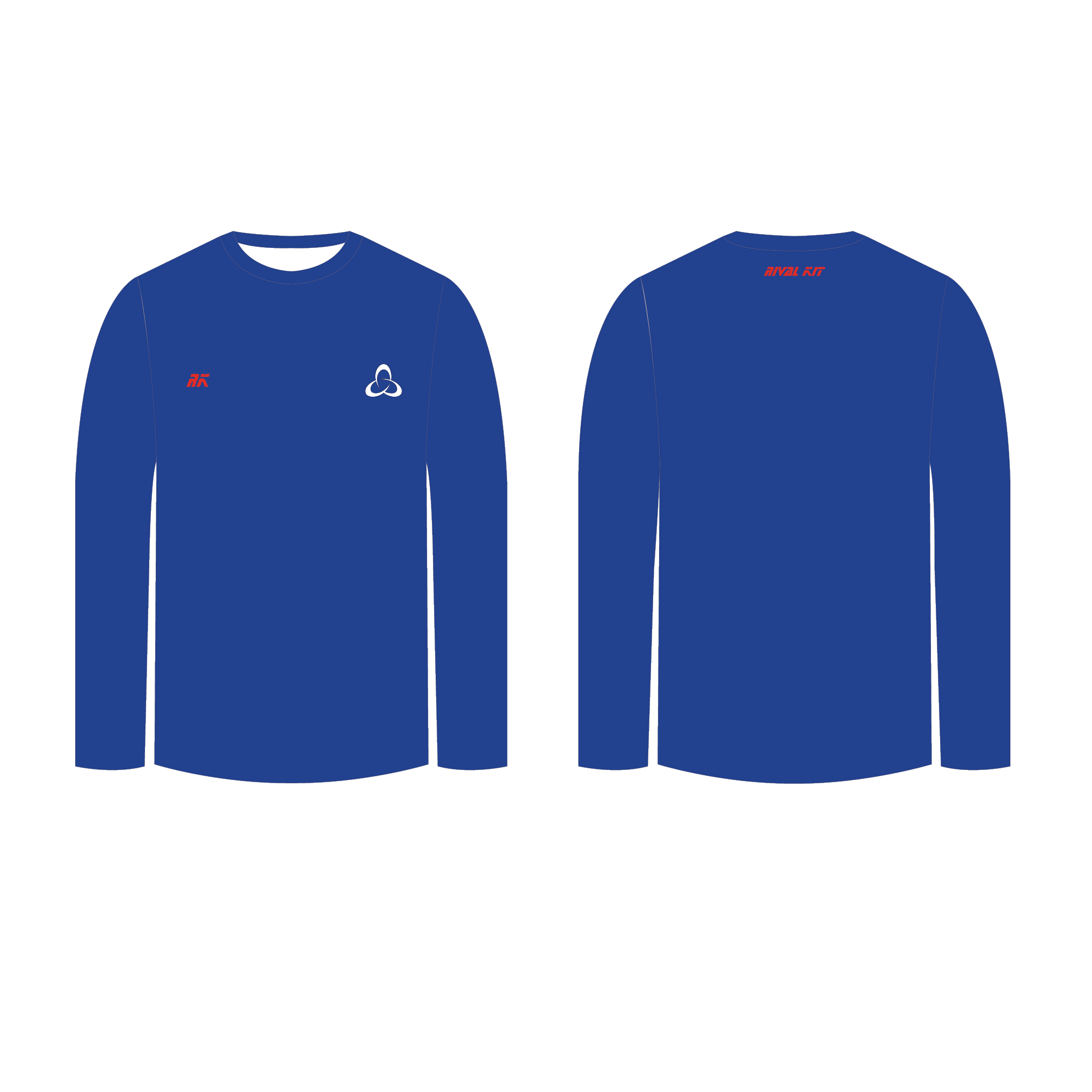 Canterbury Christ Church University Blue Long Sleeve Gym T-Shirt