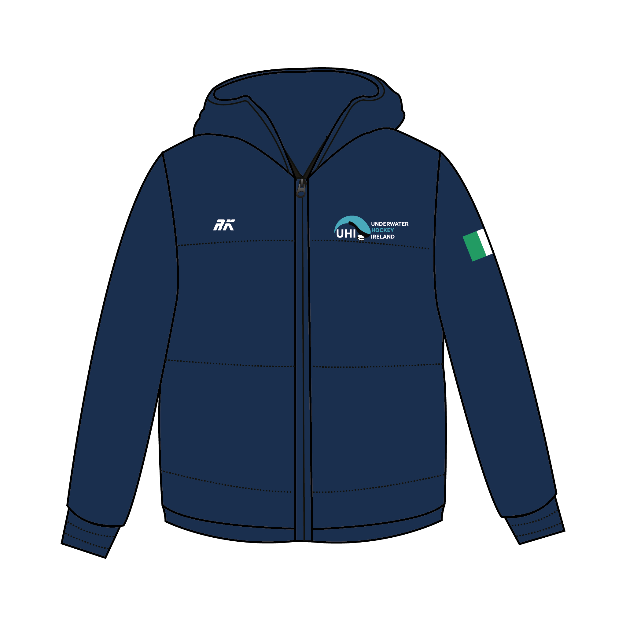Underwater Hockey Ireland Puffa Jacket