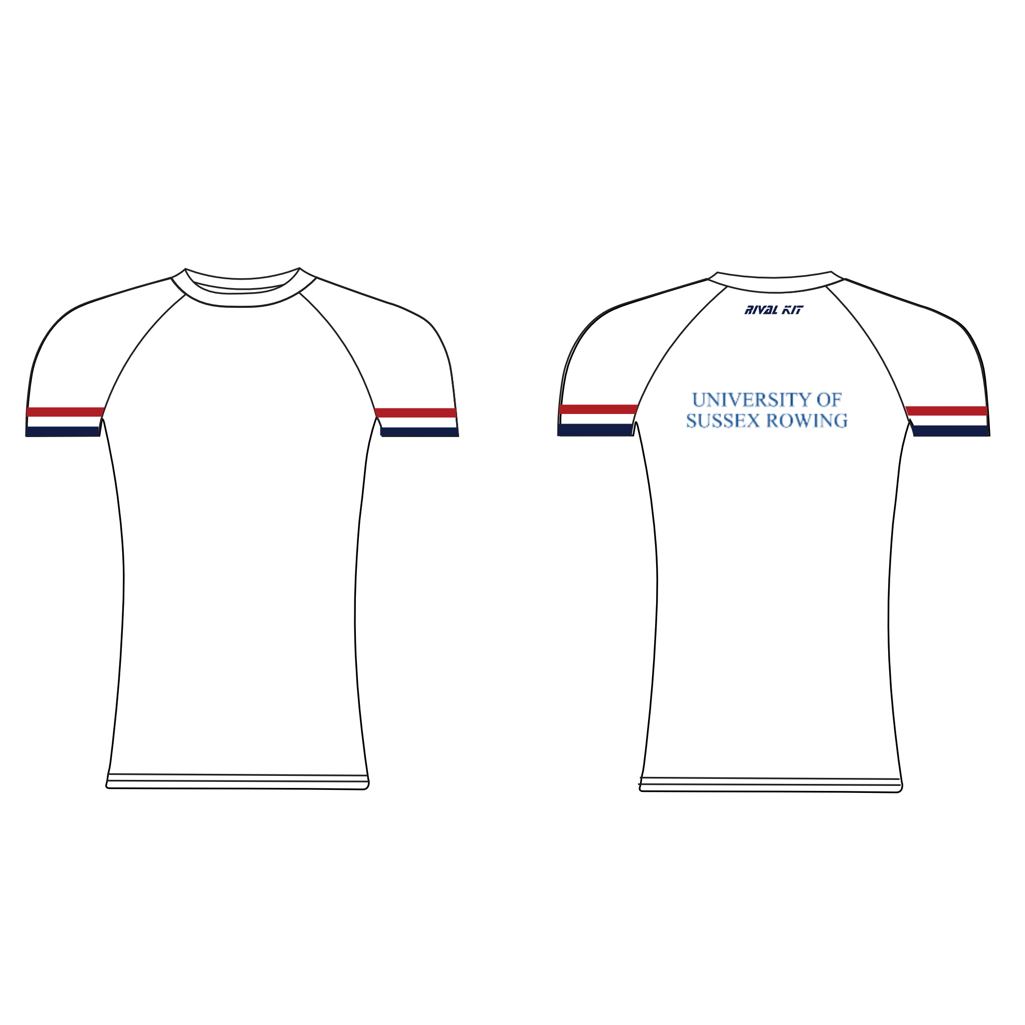 Sussex University Boat Club Short Sleeve Base-Layer