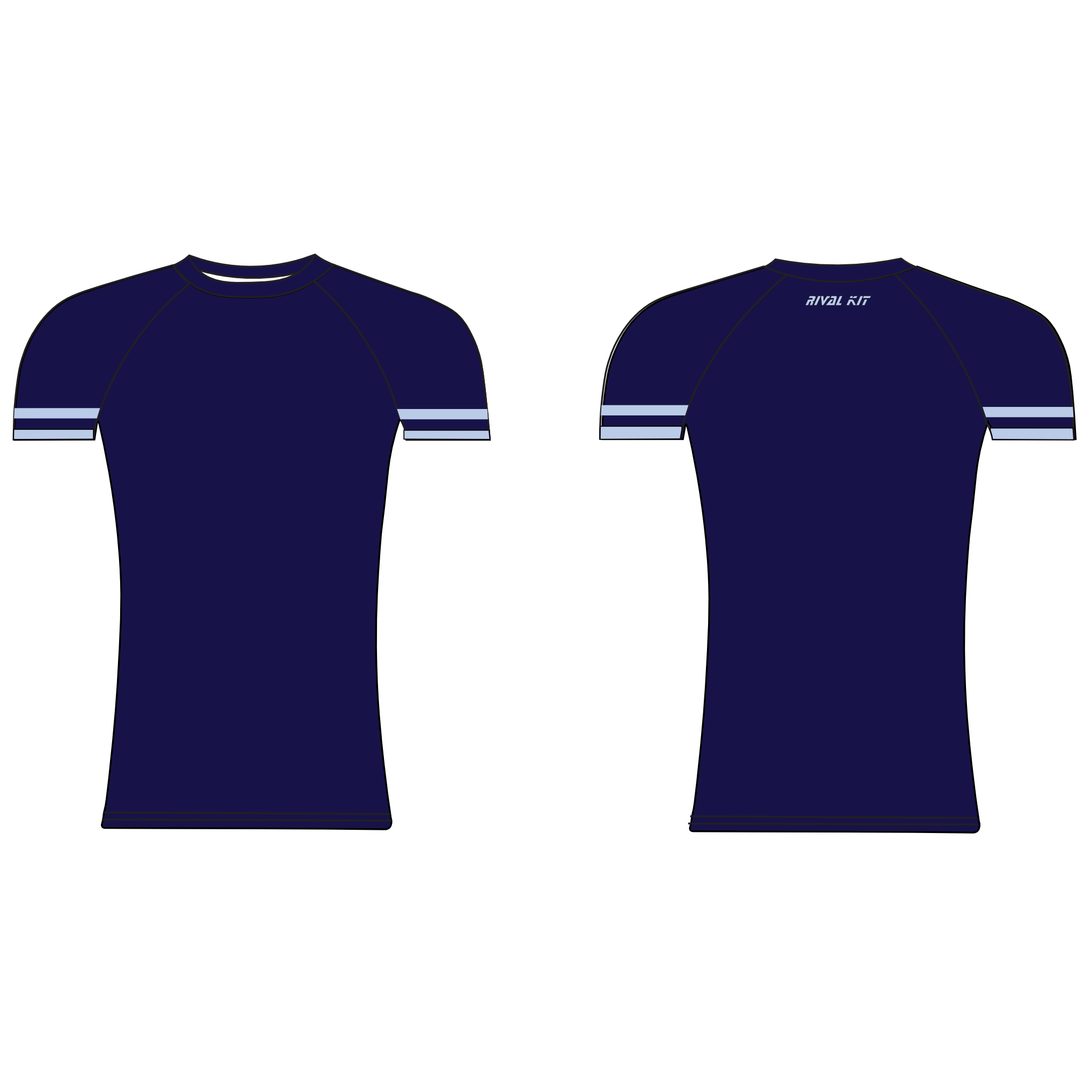 Plymouth University Boat Club Short Sleeve Base-Layer NAVY