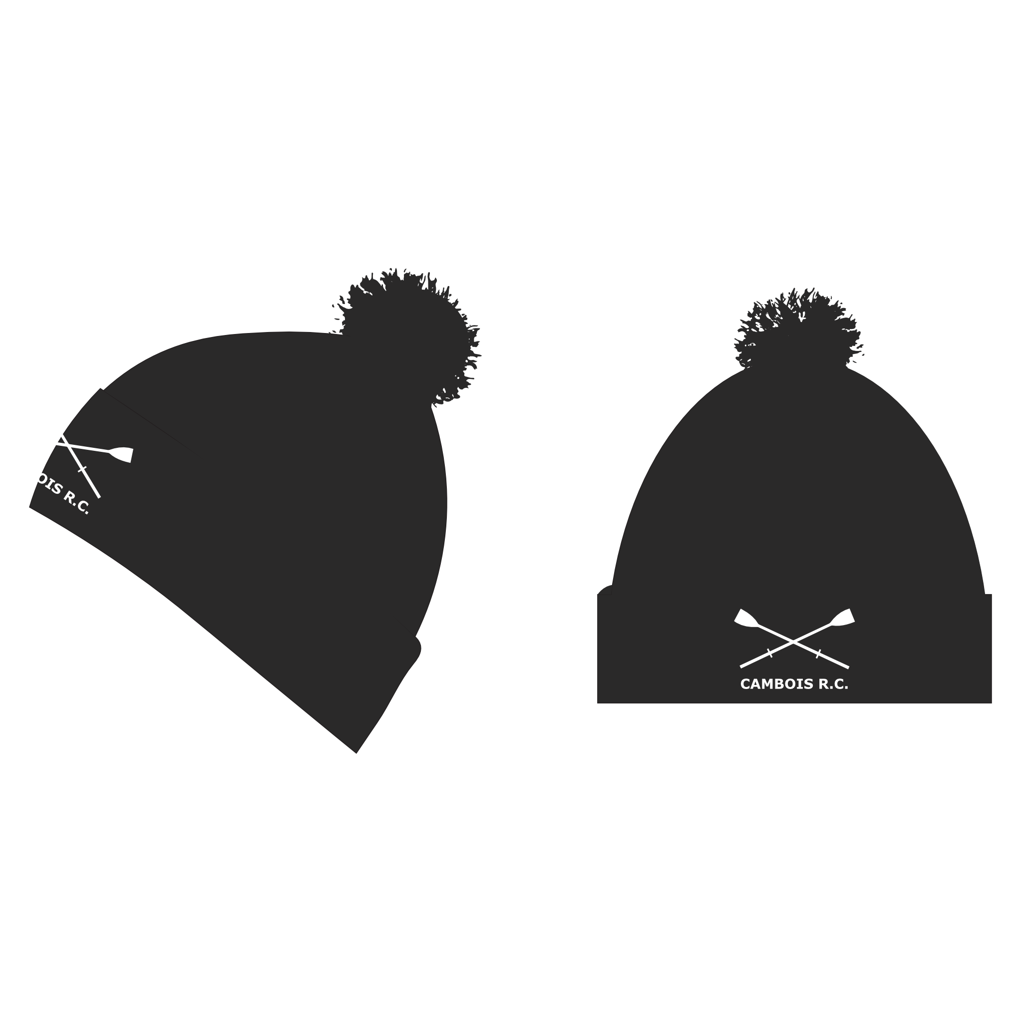 CAMBOIS Boat Club Casual Bobble hat BLACK