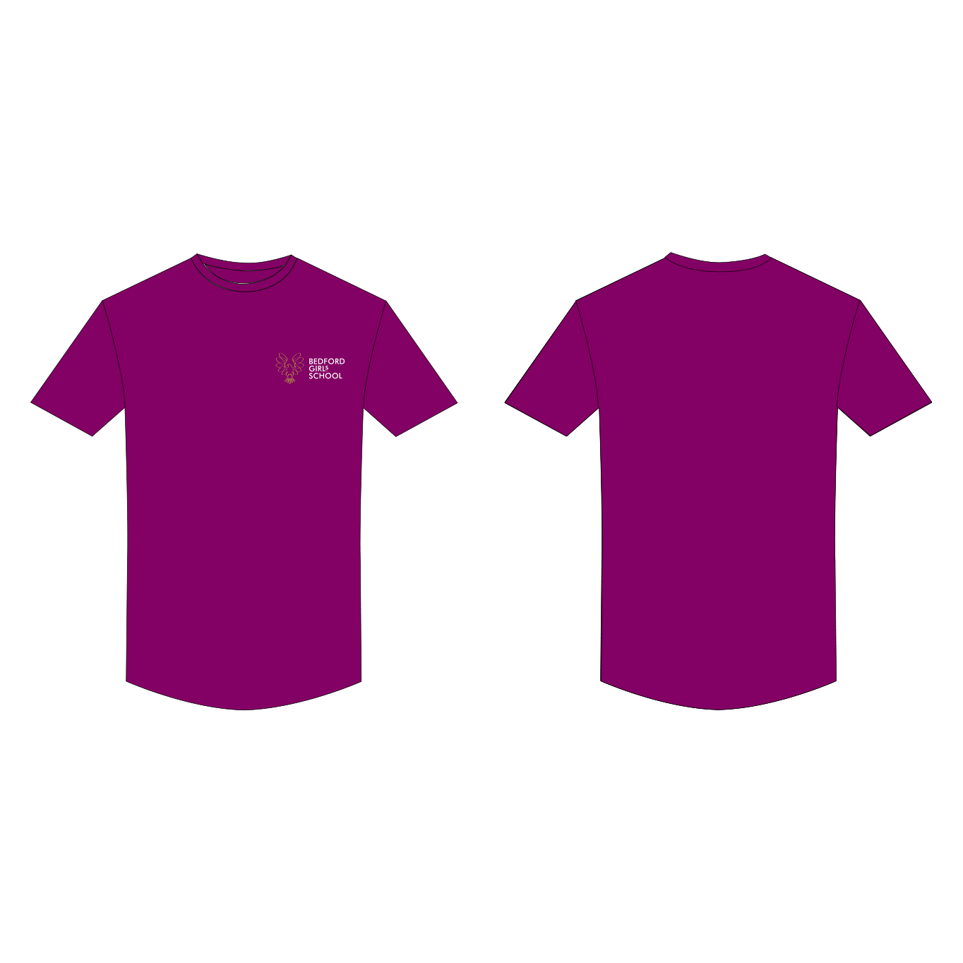 Bedford Girls' School Boat Club Cotton T-Shirt