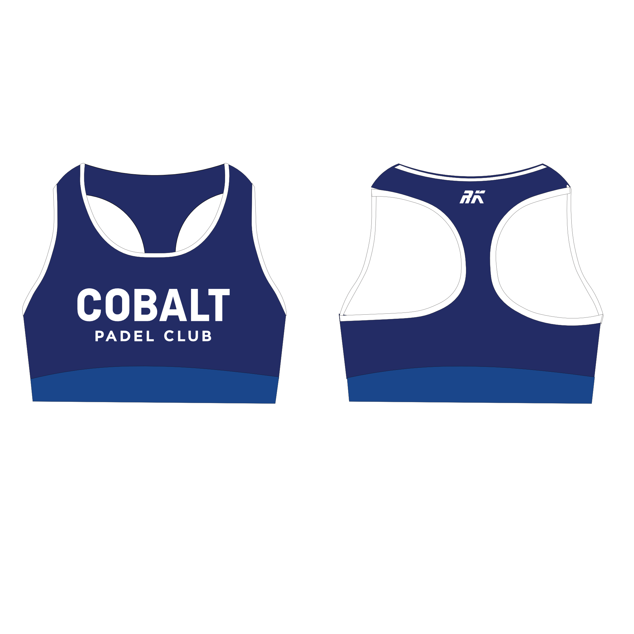 Cobalt paddle Sports bra