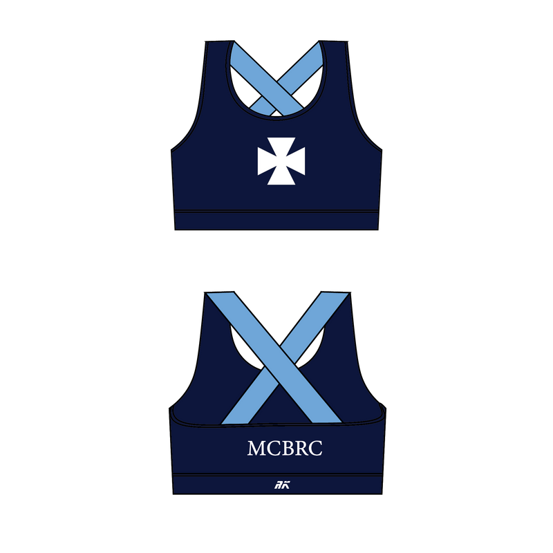 Methodist College Belfast Rowing Club Cross Back Sports Bra