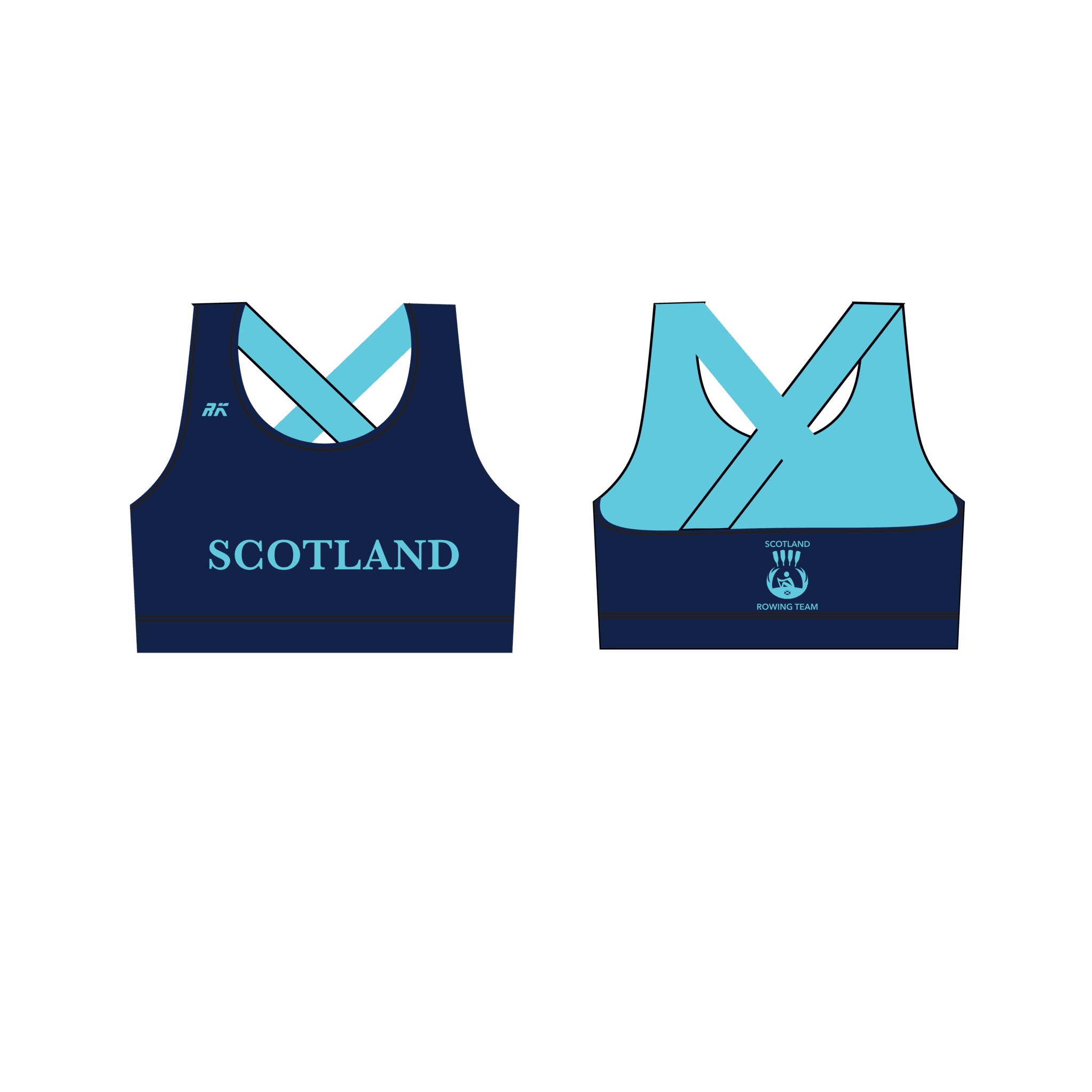 Team Scotland HIR 2025 Cross Back Sports Bra