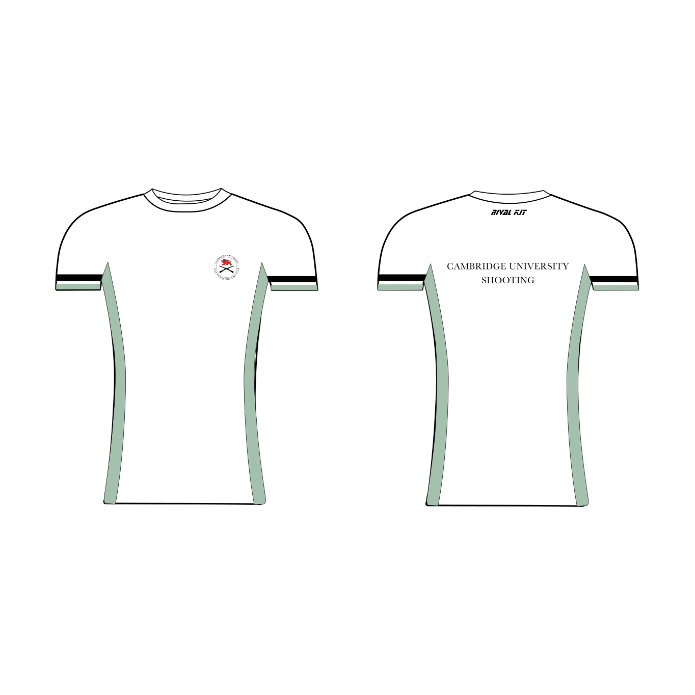 Cambridge University Shooting Team White Short Sleeve Base Layer